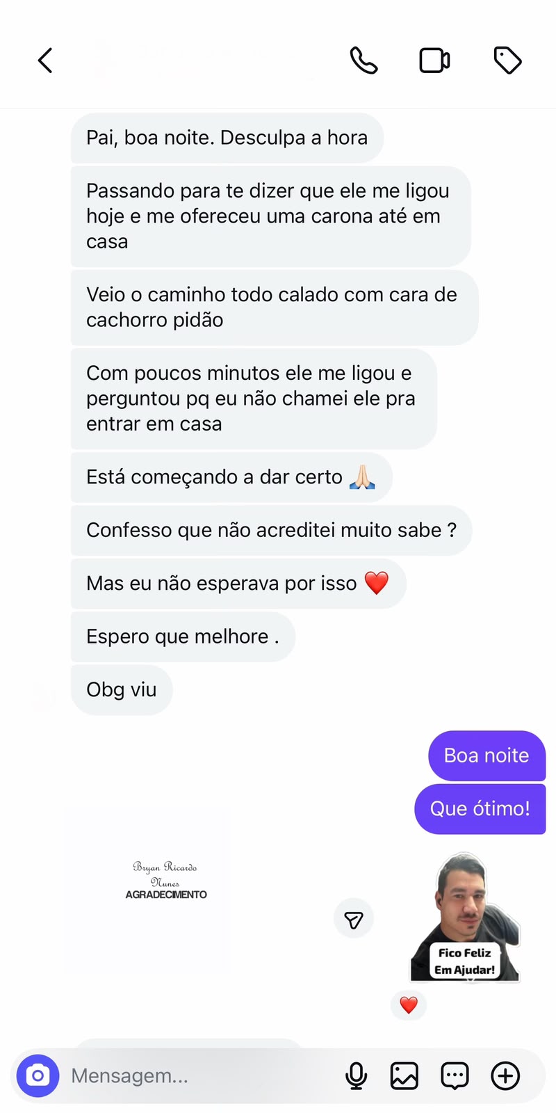 Depoimento de Cliente