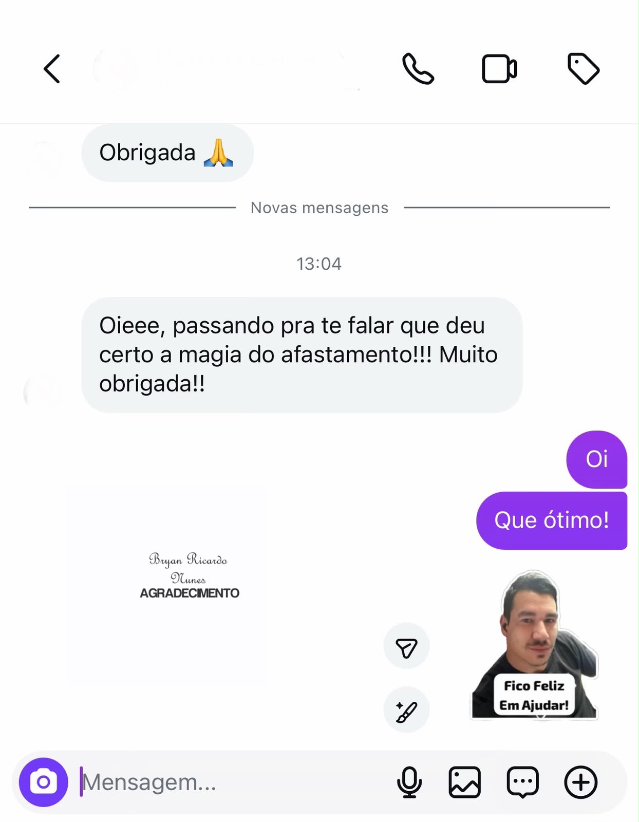 Depoimento de Cliente