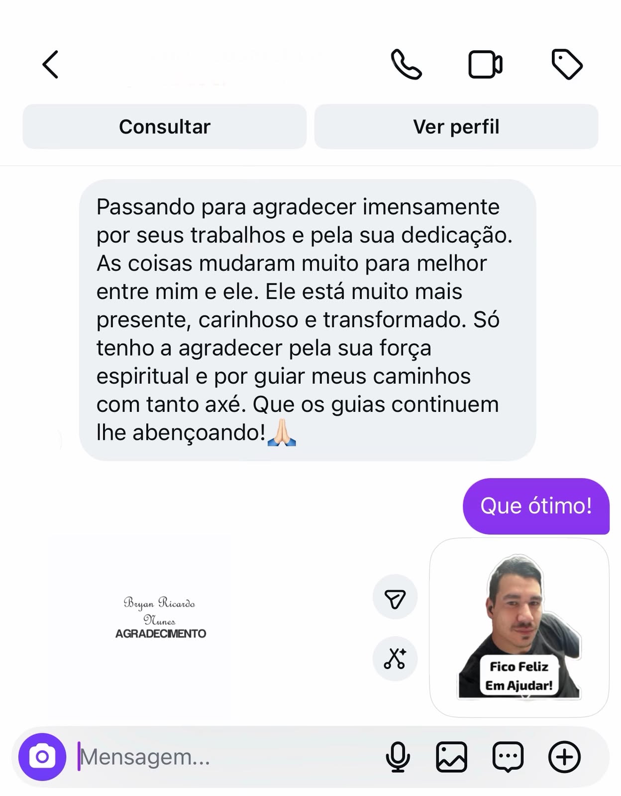 Depoimento de Cliente