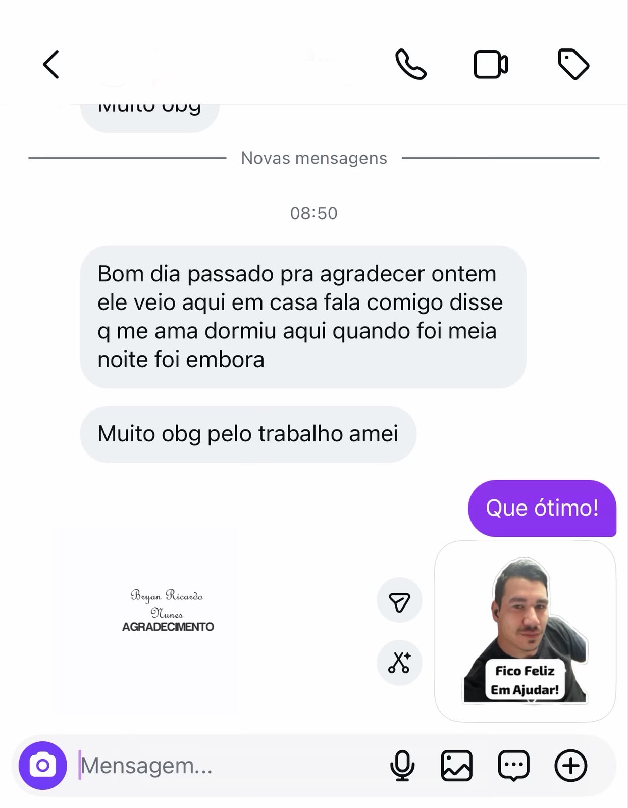 Depoimento de Cliente