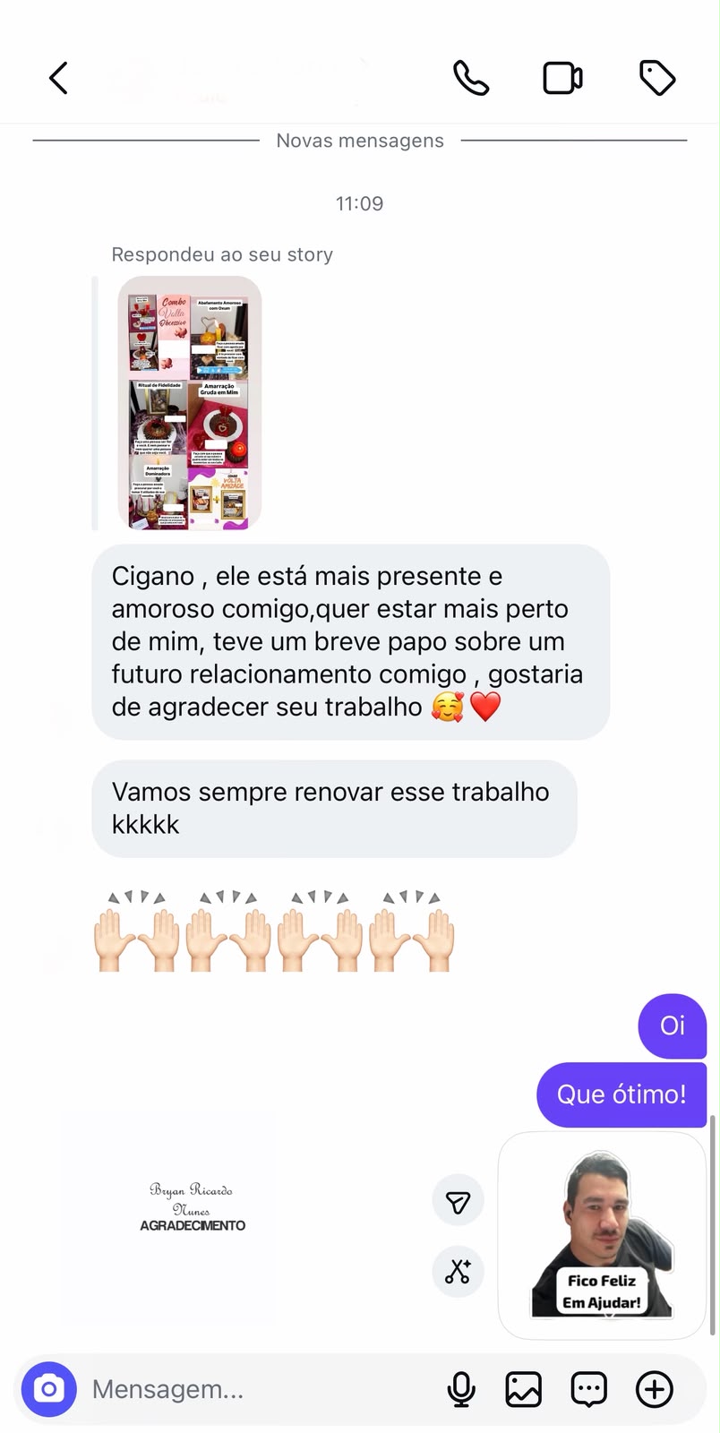 Depoimento de Cliente