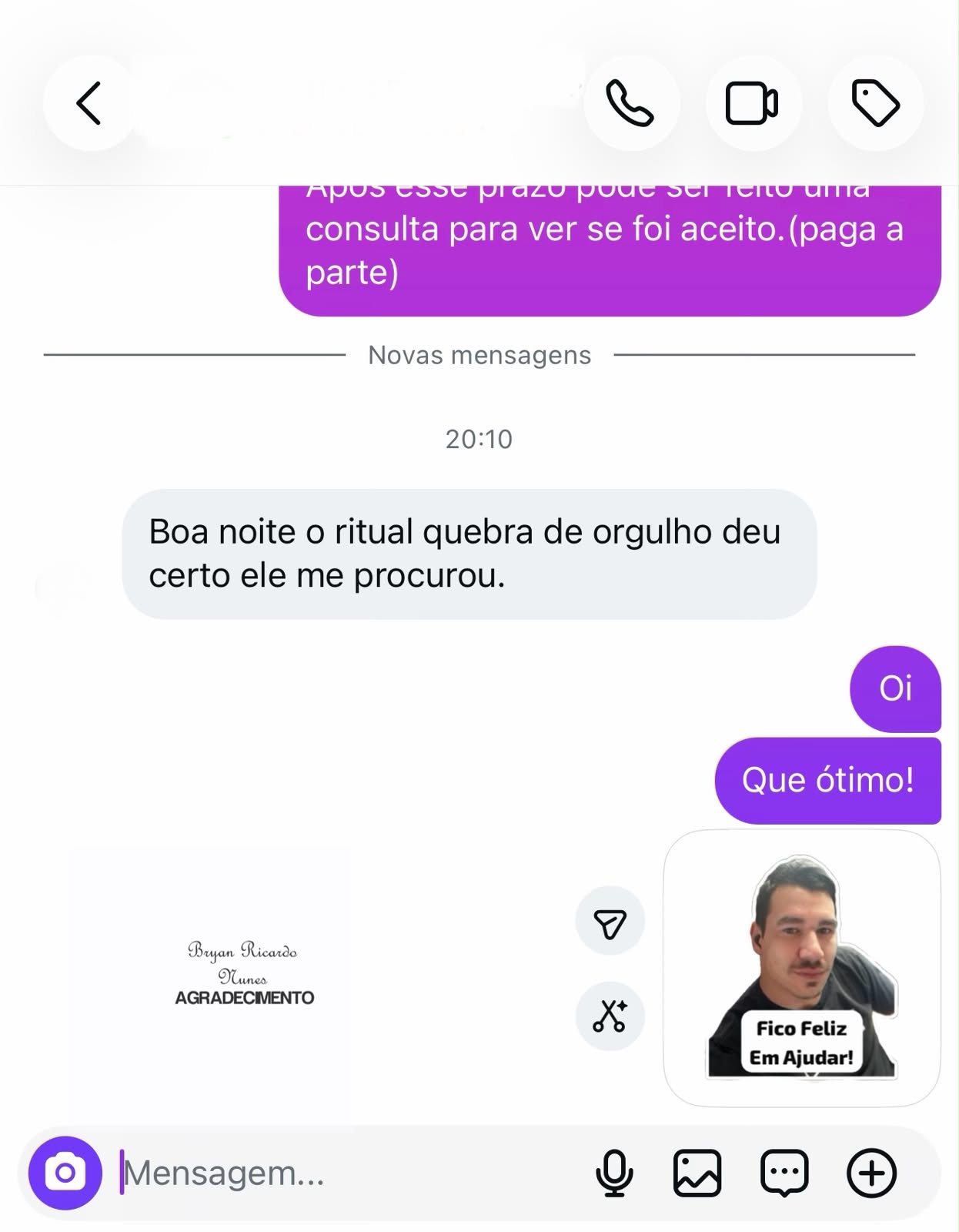Depoimento de Cliente